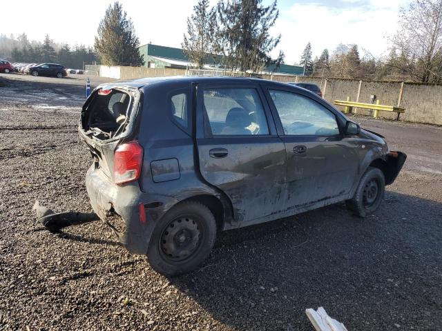 CHEVROLET AVEO BASE 2005 black  gas KL1TD62635B371629 photo #4