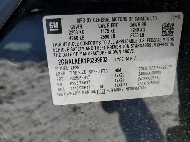 2015 CHEVROLET EQUINOX LS - 2GNALAEK1F6399603