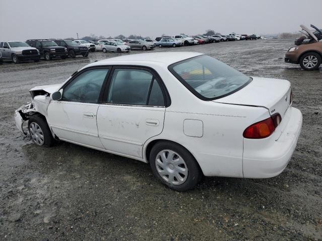 TOYOTA COROLLA CE 2002 white  gas 1NXBR12E12Z566835 photo #3