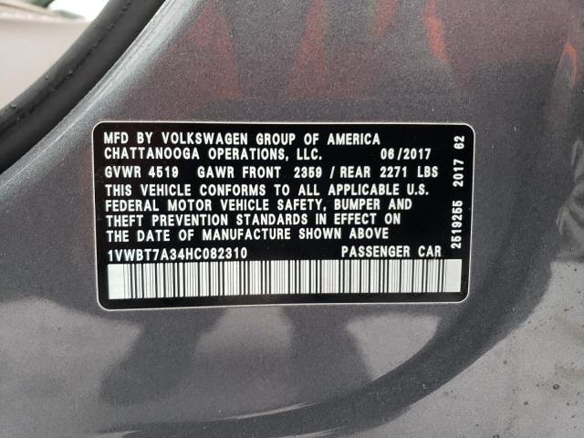 2017 VOLKSWAGEN PASSAT SE - 1VWBT7A34HC082310