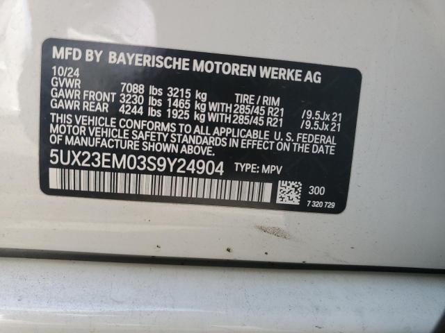 2025 BMW X7 XDRIVE4 5UX23EM03S9Y24904