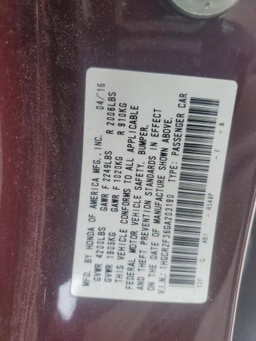 2016 HONDA ACCORD LX - 1HGCR2F36GA203190