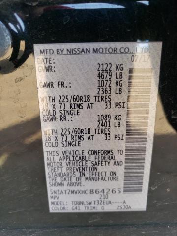 2017 NISSAN ROGUE SV - 5N1AT2MVXHC864265