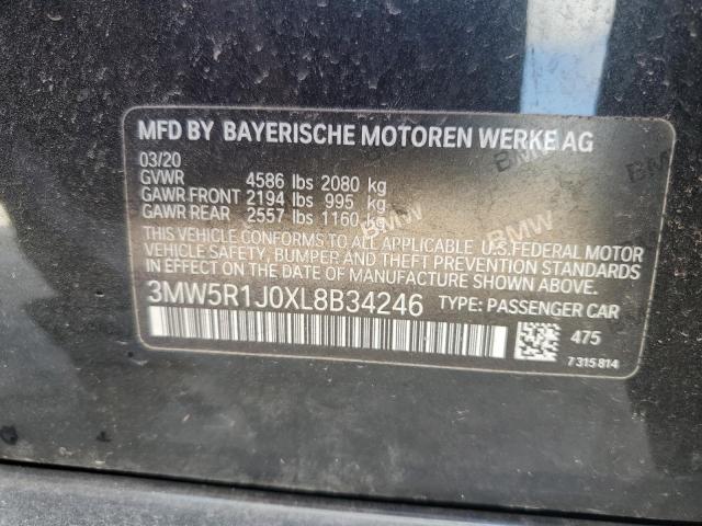 2020 BMW 330I - 3MW5R1J0XL8B34246