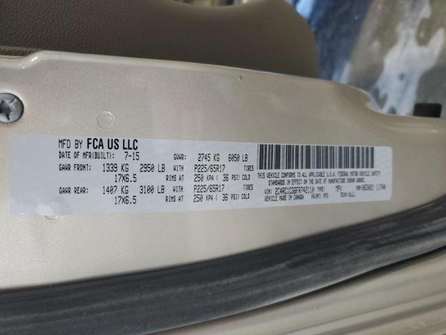 2015 CHRYSLER TOWN & COU - 2C4RC1CG6FR742110