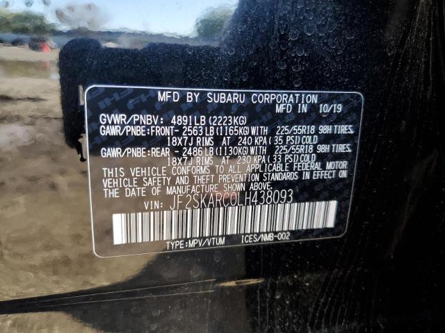 2020 SUBARU FORESTER S - JF2SKARC0LH438093