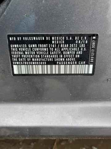 2019 VOLKSWAGEN JETTA S - 3VWC57BU3KM083699