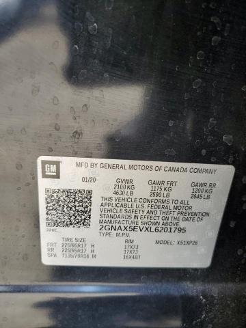 2020 CHEVROLET EQUINOX - 2GNAX5EVXL6201795