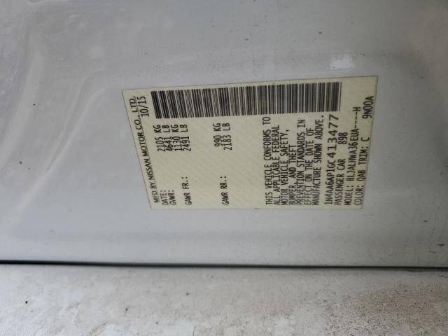 2016 NISSAN MAXIMA 3.5 1N4AA6AP1GC413477