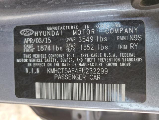 2015 HYUNDAI ACCENT GS KMHCT5AE4FU232299