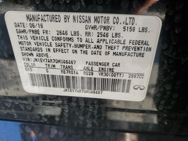 2016 INFINITI Q50 PREMIU - JN1EV7AR7GM346467