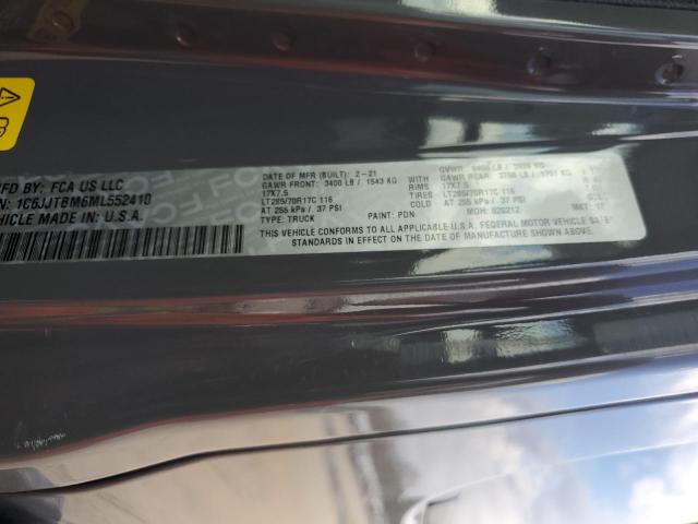 2021 JEEP GLADIATOR - 1C6JJTBM6ML552410