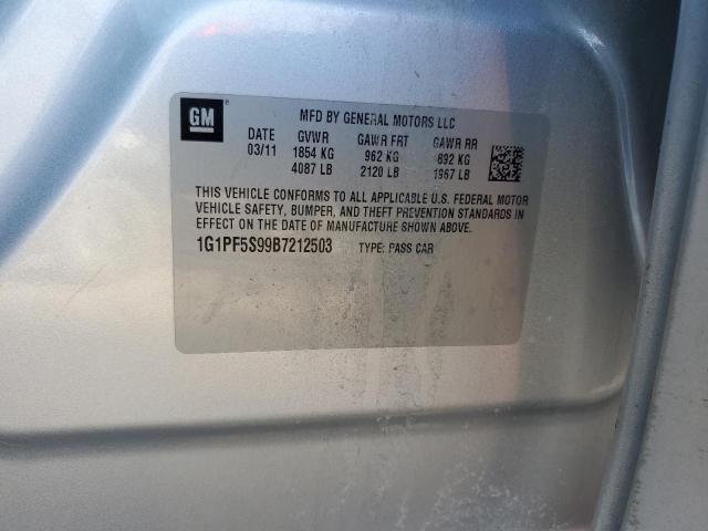 2011 CHEVROLET CRUZE LT - 1G1PF5S99B7212503