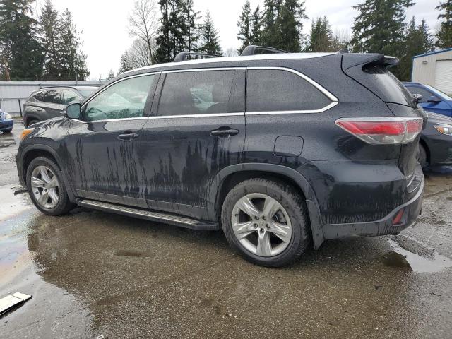 TOYOTA HIGHLANDER 2015 black  gas 5TDDKRFH5FS151323 photo #3