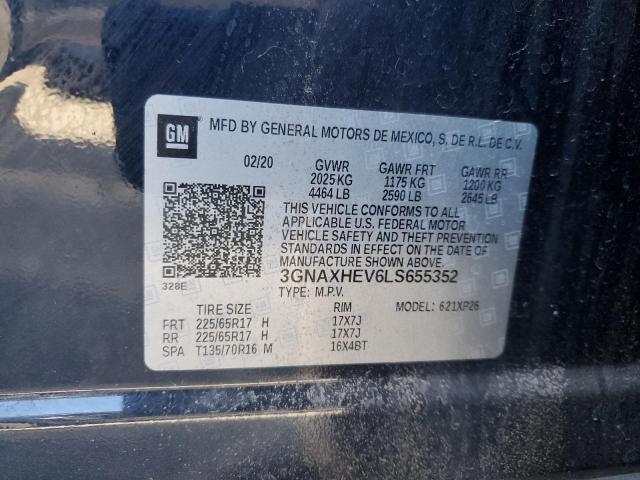 2020 CHEVROLET EQUINOX LS - 3GNAXHEV6LS655352