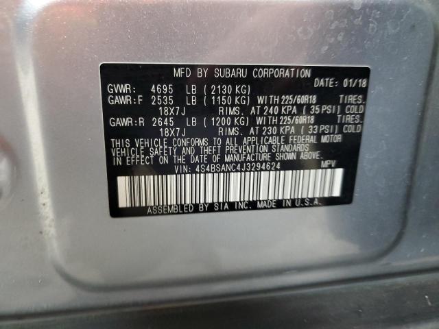 2018 SUBARU OUTBACK 2. - 4S4BSANC4J3294624