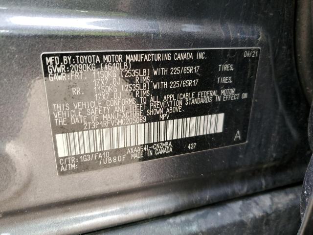 2021 TOYOTA RAV4 XLE - 2T3P1RFV5MC205089