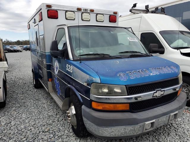 CHEVROLET EXPRESS G3 2009 blue cutaway diesel 1GBJG316091134684 photo #1