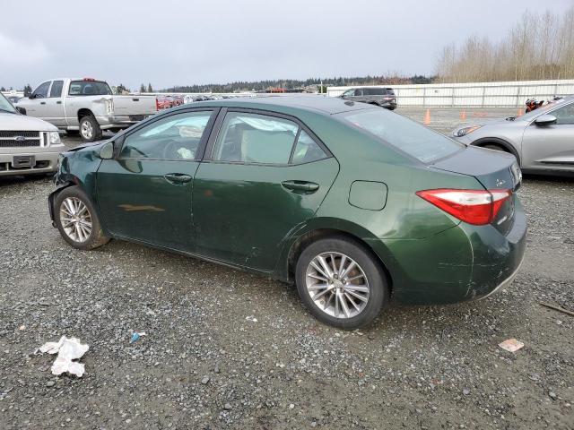 TOYOTA COROLLA L 2014 green sedan 4d gas 5YFBURHE9EP038860 photo #3