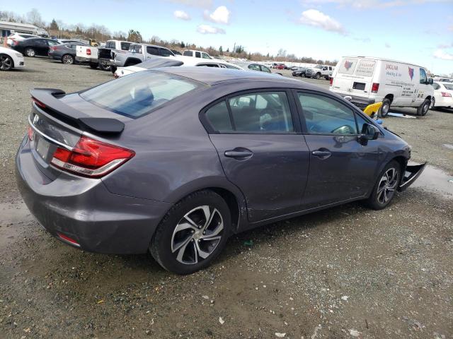 HONDA CIVIC LX 2015 gray sedan 4d gas 19XFB2F56FE294734 photo #4