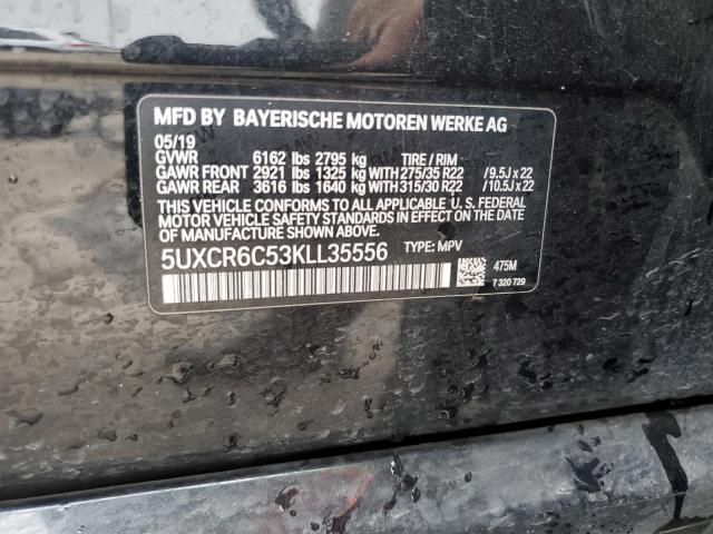 2019 BMW X5 XDRIVE4 - 5UXCR6C53KLL35556