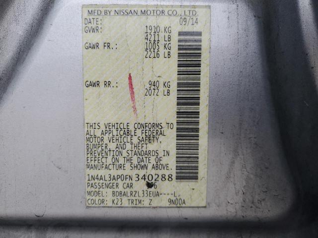 2015 NISSAN ALTIMA 2.5 - 1N4AL3AP0FN340288