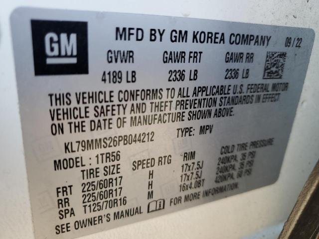 2023 CHEVROLET TRAILBLAZE - KL79MMS26PB044212