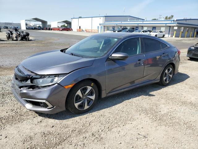 HONDA CIVIC LX 2020 gray  gas 2HGFC2F64LH574532 photo #1