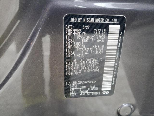 2022 INFINITI QX80 SENSO JN8AZ2BE3N9292992