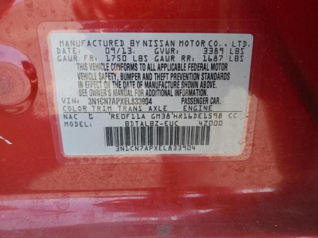 2014 NISSAN VERSA S - 3N1CN7APXEL833904