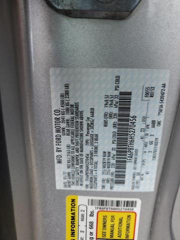 2017 FORD MUSTANG 1FA6P8TH6H5270456