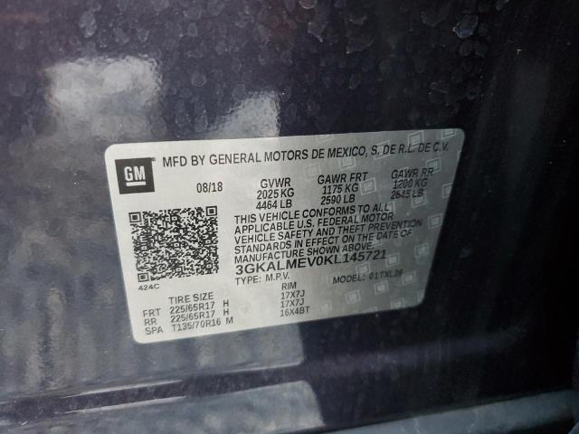 2019 GMC TERRAIN SL - 3GKALMEV0KL145721