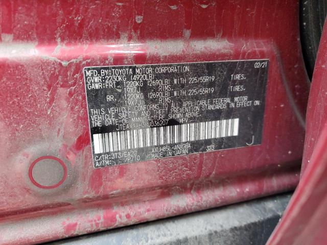 2021 TOYOTA VENZA XLE - JTEAAAAH3MJ036207