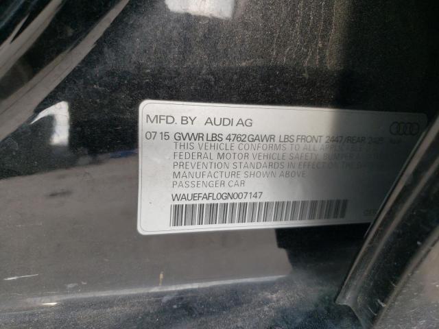 2016 AUDI A4 WAUEFAFL0GN007147