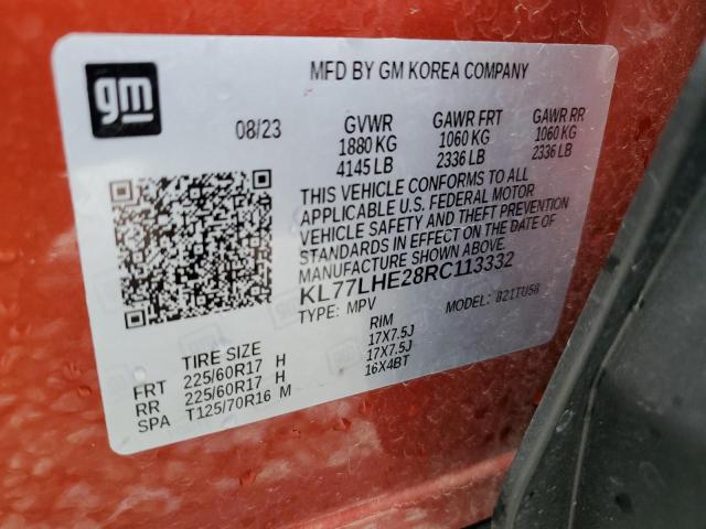 2024 CHEVROLET TRAX 1LT - KL77LHE28RC113332