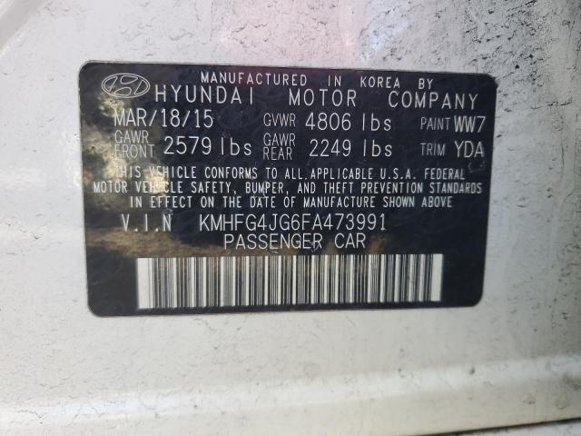 2015 HYUNDAI AZERA KMHFG4JG6FA473991