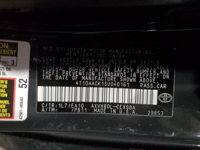 2025 TOYOTA CAMRY XSE - 4T1DAACK1SU040161