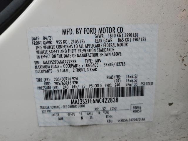 2021 FORD ECOSPORT S - MAJ3S2FE6MC422838