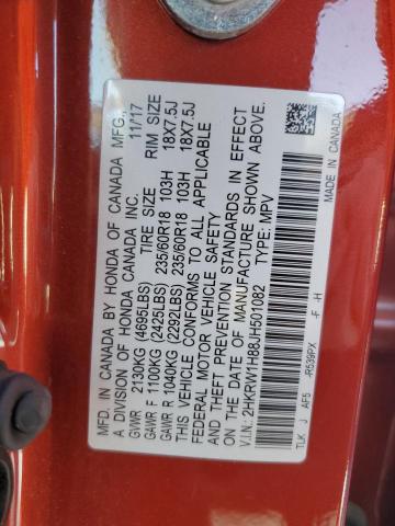 2018 HONDA CR-V EXL - 2HKRW1H88JH501082