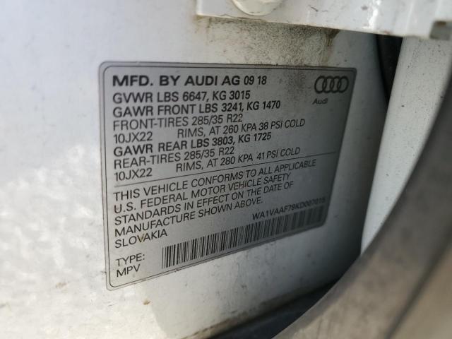 2019 AUDI Q7 PRESTIG WA1VAAF79KD007015