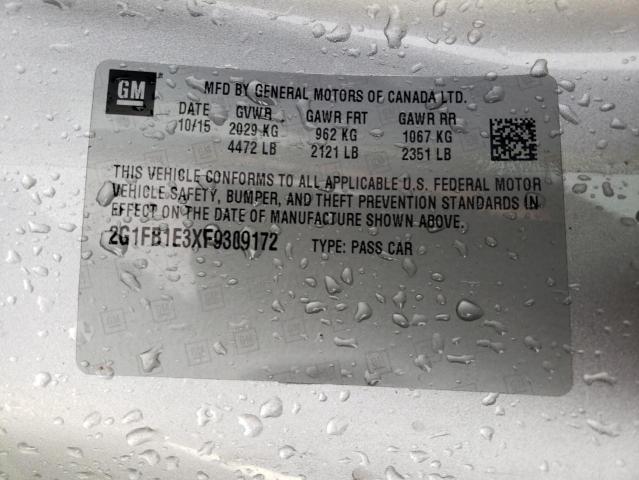 2015 CHEVROLET CAMARO LS - 2G1FB1E3XF9309172