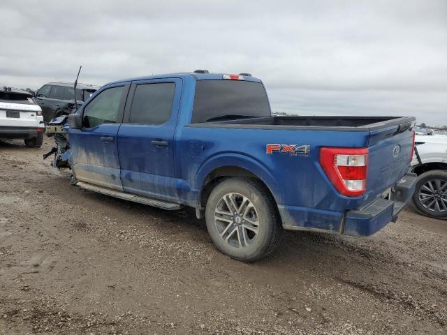 FORD F150 SUPER 2022 blue  gas 1FTFW1E51NKD55807 photo #3