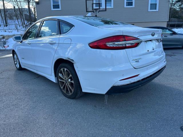 FORD FUSION SE 2019 white  hybrid engine 3FA6P0LU6KR120866 photo #3