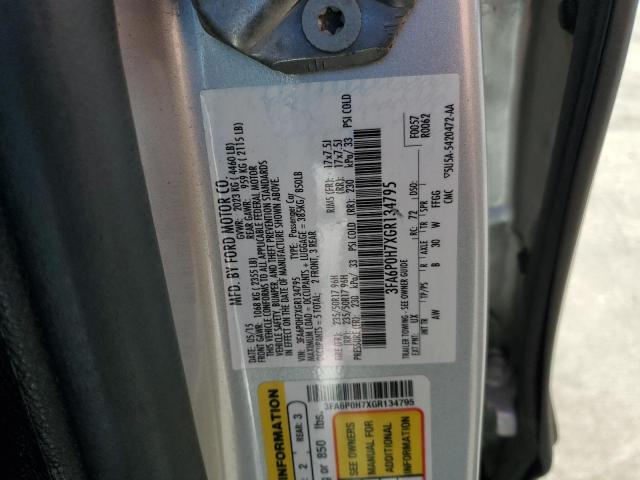 2016 FORD FUSION SE - 3FA6P0H7XGR134795