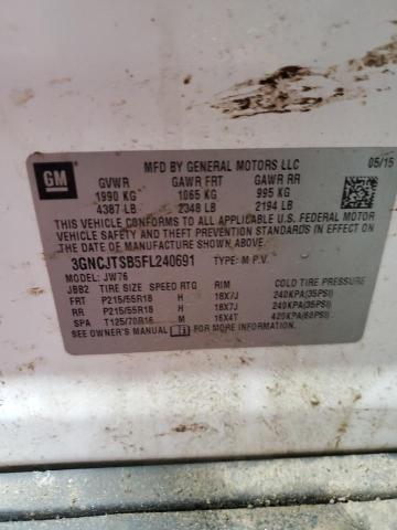 2015 CHEVROLET TRAX LTZ 3GNCJTSB5FL240691