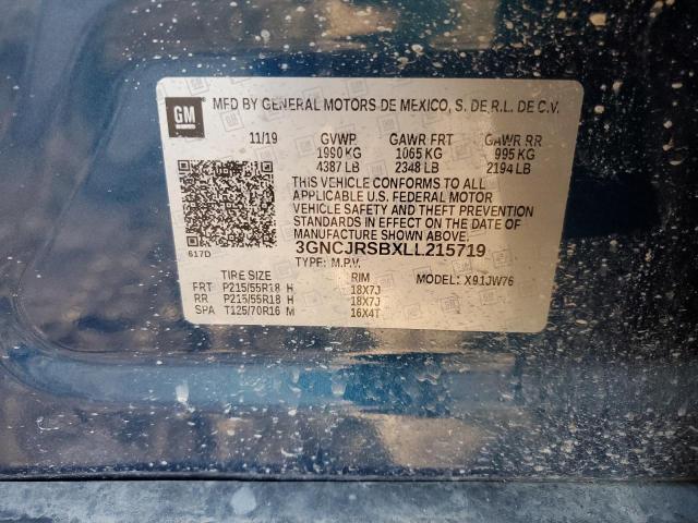 2020 CHEVROLET TRAX PREMI 3GNCJRSBXLL215719