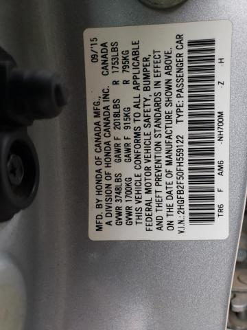 2015 HONDA CIVIC LX - 2HGFB2F50FH559122