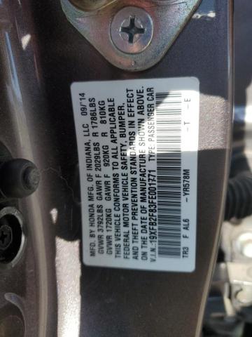 2015 HONDA CIVIC EX - 19XFB2F83FE001771