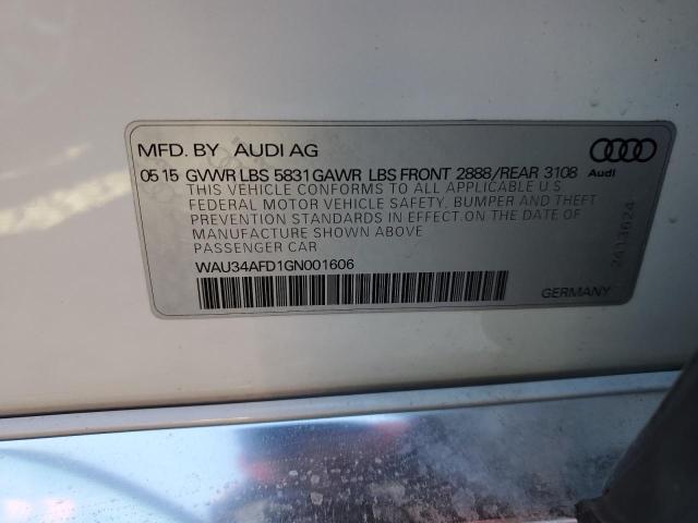2016 AUDI A8 L QUATT WAU34AFD1GN001606