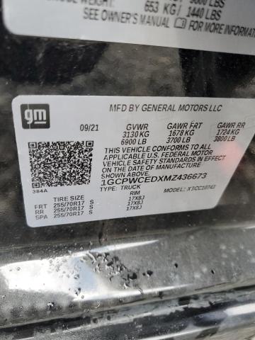 2021 CHEVROLET SILVERADO - 1GCPWCEDXMZ436673